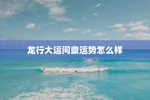 龙行大运问鼎运势怎么样