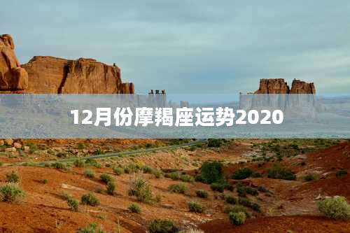 12月份摩羯座运势2020