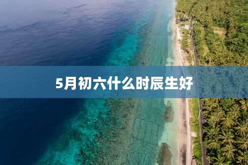 5月初六什么时辰生好