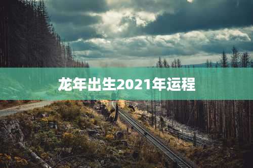 龙年出生2021年运程