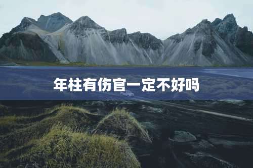 年柱有伤官一定不好吗