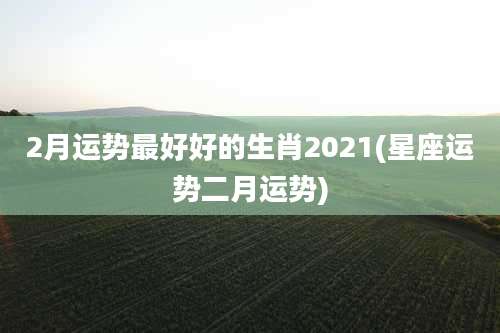2月运势最好好的生肖2021(星座运势二月运势)