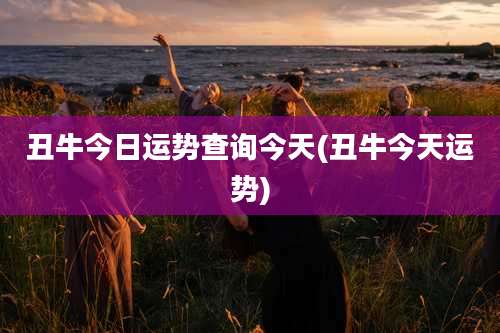 丑牛今日运势查询今天(丑牛今天运势)