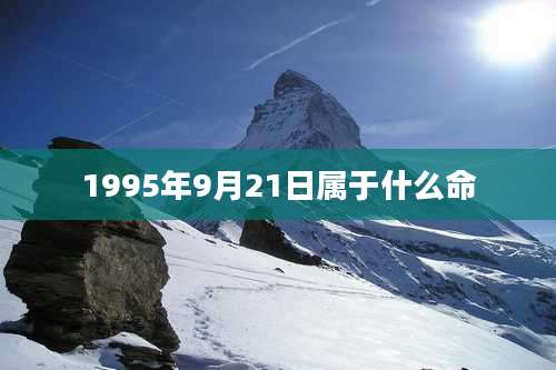 1995年9月21日属于什么命