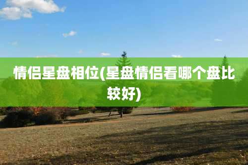 情侣星盘相位(星盘情侣看哪个盘比较好)