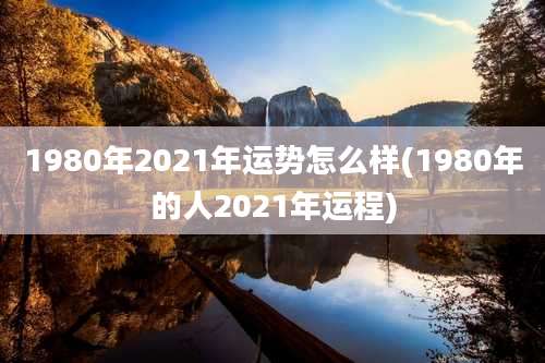 1980年2021年运势怎么样(1980年的人2021年运程)