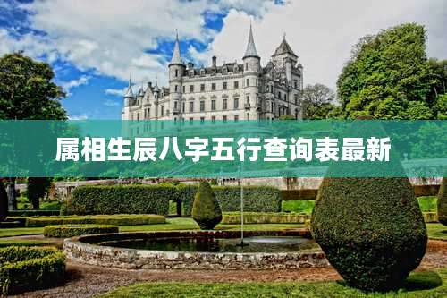 属相生辰八字五行查询表最新