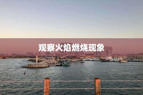 观察火焰燃烧现象