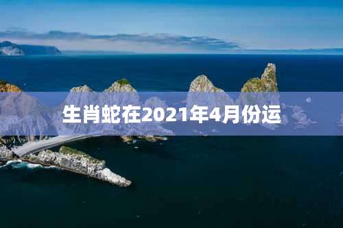 生肖蛇在2021年4月份运