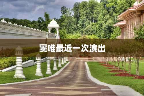 窦唯最近一次演出