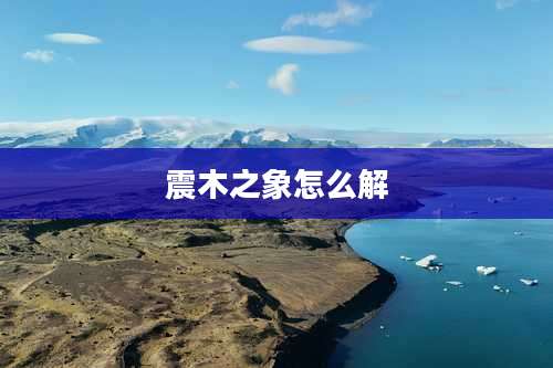 震木之象怎么解