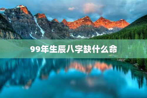 99年生辰八字缺什么命