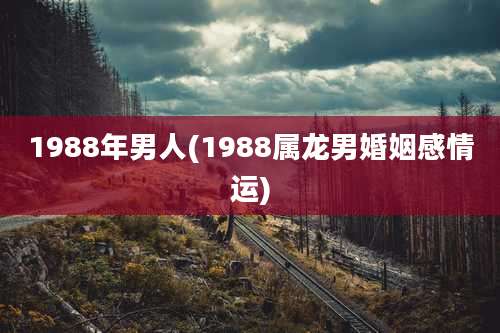 1988年男人(1988属龙男婚姻感情运)