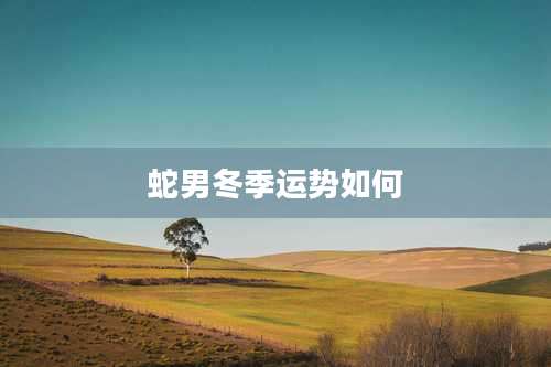 蛇男冬季运势如何