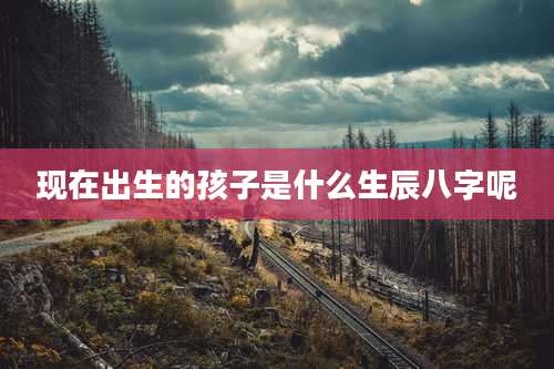 现在出生的孩子是什么生辰八字呢