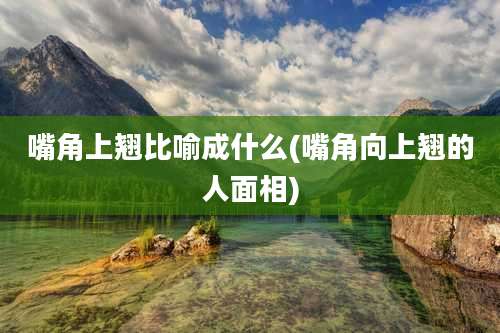 嘴角上翘比喻成什么(嘴角向上翘的人面相)
