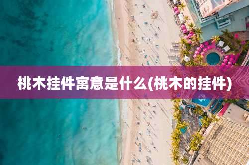 桃木挂件寓意是什么(桃木的挂件)