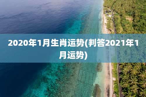 2020年1月生肖运势(判答2021年1月运势)