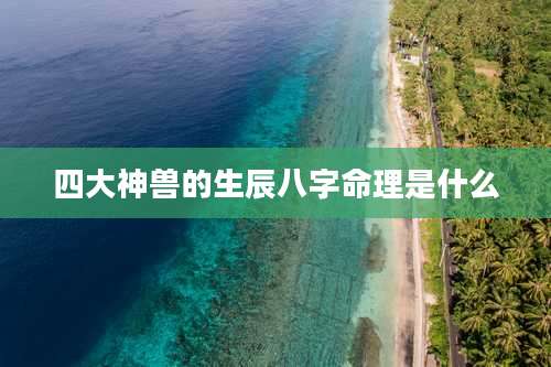 四大神兽的生辰八字命理是什么