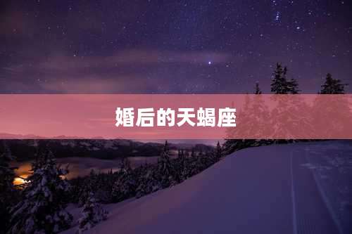 婚后的天蝎座