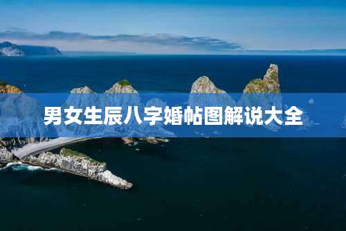 男女生辰八字婚帖图解说大全
