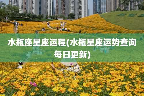 水瓶座星座运程(水瓶星座运势查询每日更新)