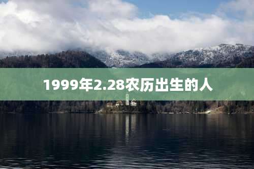 1999年2.28农历出生的人