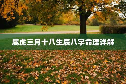 属虎三月十八生辰八字命理详解