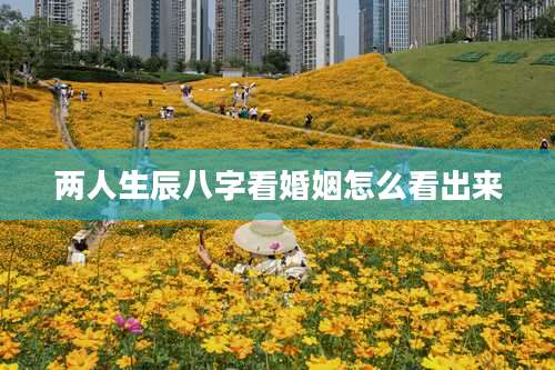 两人生辰八字看婚姻怎么看出来