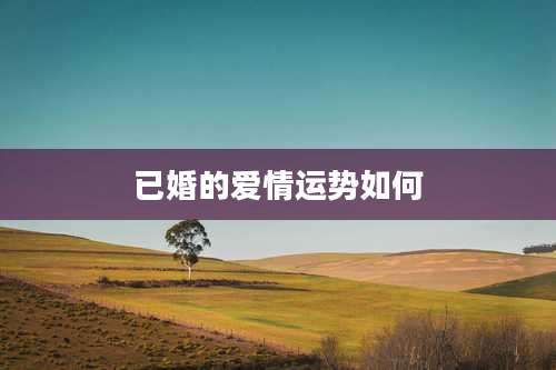 已婚的爱情运势如何