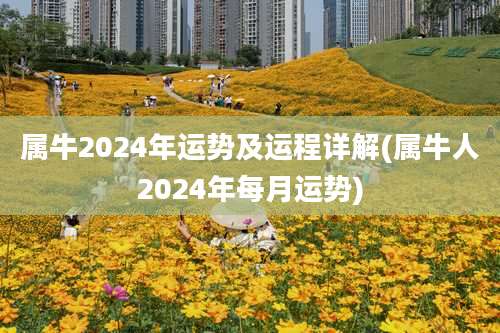 属牛2024年运势及运程详解(属牛人2024年每月运势)