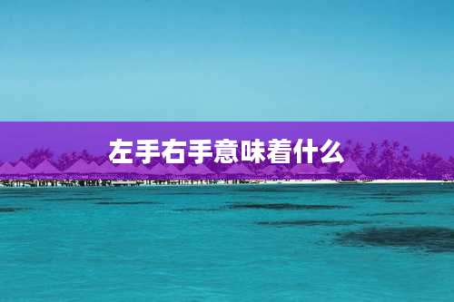 左手右手意味着什么
