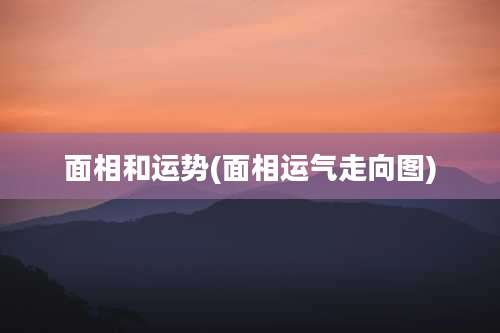 面相和运势(面相运气走向图)