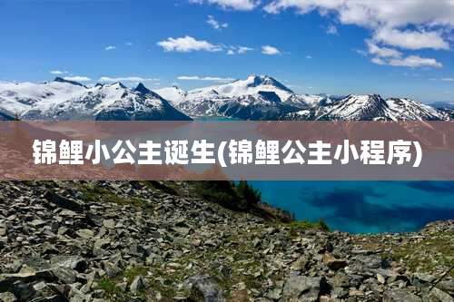 锦鲤小公主诞生(锦鲤公主小程序)