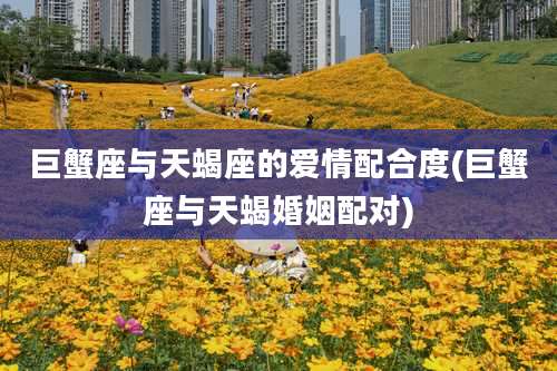 巨蟹座与天蝎座的爱情配合度(巨蟹座与天蝎婚姻配对)