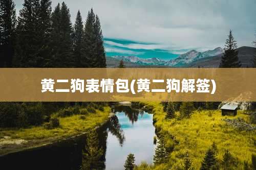 黄二狗表情包(黄二狗解签)