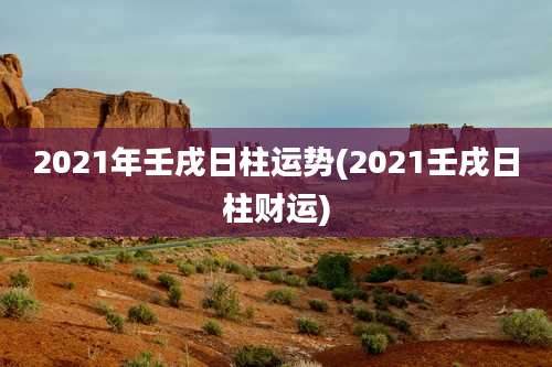 2021年壬戌日柱运势(2021壬戌日柱财运)