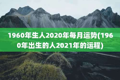1960年生人2020年每月运势(1960年出生的人2021年的运程)