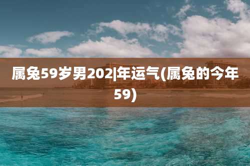 属兔59岁男202|年运气(属兔的今年59)