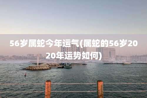 56岁属蛇今年运气(属蛇的56岁2020年运势如何)