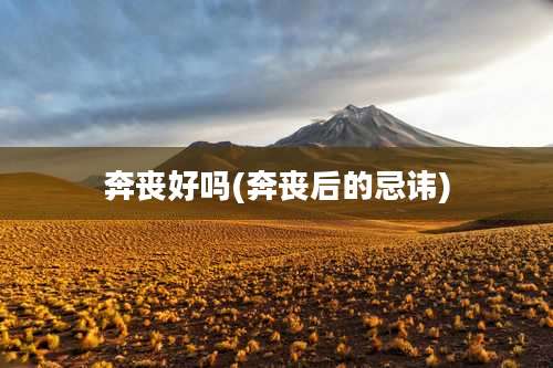 奔丧好吗(奔丧后的忌讳)