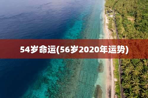 54岁命运(56岁2020年运势)