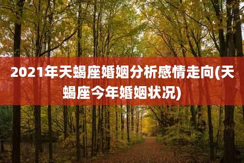 2021年天蝎座婚姻分析感情走向(天蝎座今年婚姻状况)