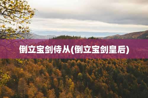 倒立宝剑侍从(倒立宝剑皇后)