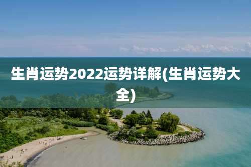 生肖运势2022运势详解(生肖运势大全)