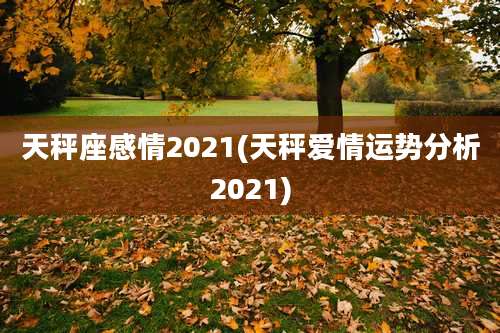 天秤座感情2021(天秤爱情运势分析2021)