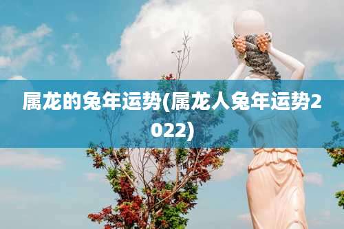 属龙的兔年运势(属龙人兔年运势2022)
