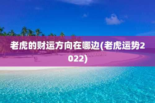 老虎的财运方向在哪边(老虎运势2022)