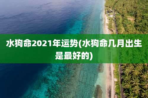 水狗命2021年运势(水狗命几月出生是最好的)