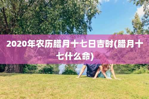 2020年农历腊月十七日吉时(腊月十七什么命)